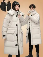 【送料無料】ダウンコート ダウンジャケット 中綿コート ブルゾン 中綿ジャケット 男性用 韓国風 体型カバー メンズコート 冬服 防寒着 レ