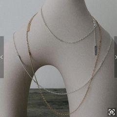efu SIGNATURE FINE CHAIN NECKLACE ゴールド - メルカリ