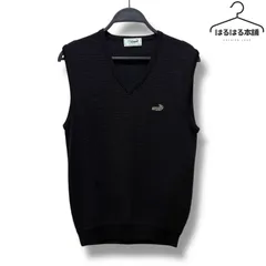 crocodile／ベスト／紺／ネイビー／麻１３％／重ね着／袖なし／ブランド／刺繍／Vネック／日本製／Made in Japan／M