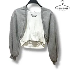 love it／子供服／キッズ／グレー／重ね着風／トップス／長袖／白／150