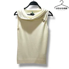 KUMIKYOKU FAM／タートルネック／白／ホワイト／ノースリーブ／ニット／トップス／無地／高級感／上品／3