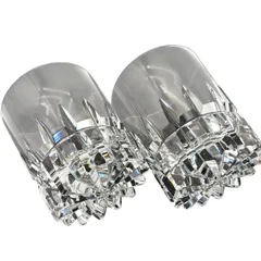 【未使用】HOYA クリスタルガラス ロックグラス 佐々文夫 ペア