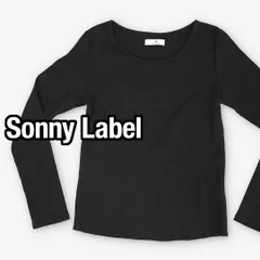 【美品】サニーレーベル URBAN RESEARCH リブ長袖カットソー 黒 ブラック フリーサイズ