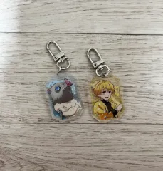 まとめ) 鬼滅の刃 팝업 伊之助&善逸 アクリルキーホルダー
