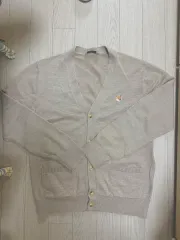 メゾンキツネ カーディガン ベージュ L