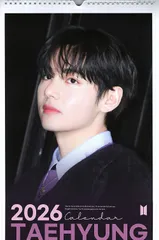 BTS V テテ グッズ 大判 壁掛け カレンダー 2026年 (令和8年) + カレンダー ステッカーセット