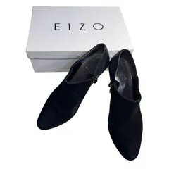 B076 EIZO エイゾー スエード ショート ブーツ パンプス ハイヒール レディース 24.5