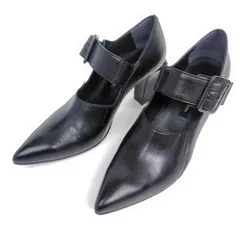 ★未使用★ラボキゴシワークス ブーティ 22.5cm ポインテッド ベルト レザー