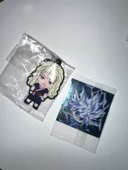 HUNTER×HUNTER キルア ウエハース シールステッカー ラバーストラップ シルバー キーホルダー