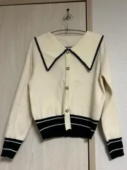 ハート ビック襟 ニット