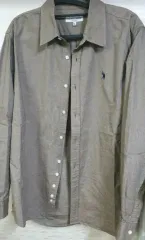 US ポロ ラルフローレン ブラウン シャツ