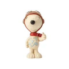 enesco Enesco Peanuts by Jim Shore Snoopy Flying Ace Miniature Figurine, 3 Inch, Multicolor 