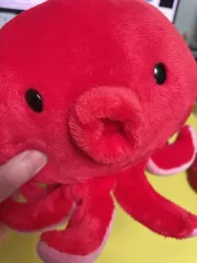 日本 ヴィンテージ プー Tシャツ 麻 マリン タコ ぬいぐるみ 中型