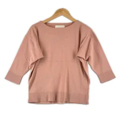 美品 Aylesbury アリスバーリー 無地 秋冬 AW 七部丈シャツ レーヨン ピンク レディース M【古着】【中古】【送料無料】のサムネイル