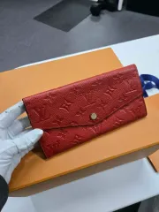 A級コンディション Louis Vuitton ルイヴィトン 앙프렝뜨 SARA サラ 型押し 長財布