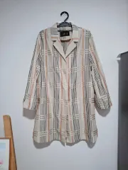 DAKS レディース CHECK 麻 ジャケット 7788