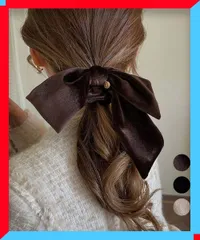 新品 レディース リボン付き シュシュ ヘアゴム ヘアアクセ 韓国風 きれいめ 卒業式 入学式 フォーマル 小物【送料無料】