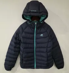 ニューバランス レディース 軽量ダウンアウター ネイビー S(85)