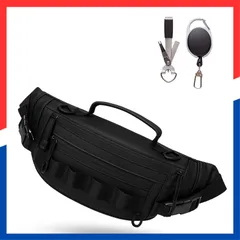 【特価商品】ボディバッグ ヒップバッグ オフショアジギング コンパクト 船釣り 小さめ 防水 フライフィッシング 登山 サイクリング 渓流釣り ツーリング エギングバッグ 男女兼用 3カラー フィッシングバッグ (ブラック)