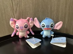 (2個まとめ) ディズニー スティッチ ぬいぐるみ キーホルダー スティッチ エンジェル 10cm