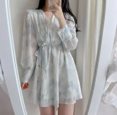 somedays アットランス milkcocoa ハニーU シフォン フラワー 水彩 ラブ ONE PIECE