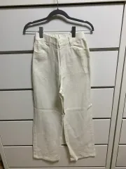 ウエスト後ろゴム アイボリー ズボン