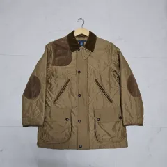 S 95 ラルフローレン キルティング ハンティング ジャケット ブラウン