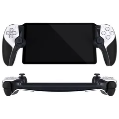 Portal対応用強化された快適なコントローラーグリップカバーシール、ヘキサゴナルダイヤモンドパターン【ブラック】 portalリモートプレーヤー対応用のプレミアムアンチスリップグリップセット、トリガーボタングリップスキン、PS ps PlayVital