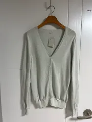 （日本ヴィンテージ）ユニクロ シルク100 カーディガン ニット 長袖 L