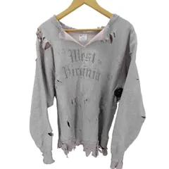 チャンピオン Champion 80S USA製 トリコタグ中期 2枚タグ REVERSE WEAVE リバースィーブ West Virginia 2段 ロゴ 刺繍 スウェット 襤褸 ボロ メンズ import：L 