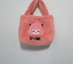 SPY×FAMILY アーニャ ピンク ファー トートバッグ 22*20*10 タグのみ新品