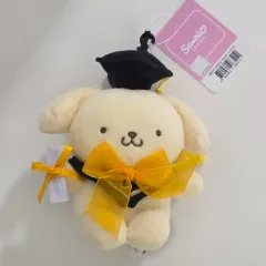 学士帽 ポムポムプリン サンリオ ぬいぐるみ キーホルダー
