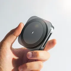 LISEN Magsafe充電器 業界極小サイズ マグセーフ充電器 2in1 スタンド 置くだけ充電 軽量 トラベル約10W/7.5W Mag safe ワイヤレス 旅行 Galaxy iPhone16 Pro Max 15/15Plus/15/14/13 0