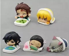 鬼滅の刃 おねむたん 5種セット 義勇 伊之助 我妻 善逸 フィギュア ぬいぐるみ