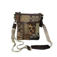 コーチ COACH シグネチャーロゴレザーパッチワークショルダーバッグ レディース ONE SIZE 