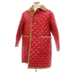 【中古】グッチ GUCCI ナイロン 中綿入り キルティング ダブルブレストコート レッド【サイズ46】【メンズ】