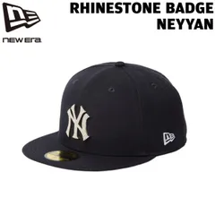 ニューエラ キャップ NEW ERA 5950 ラインストーン バッジロゴ ニューヨーク・ヤンキース ネイビー 帽子