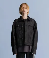 アドOFF ミックス スウェット デニム ジャケット