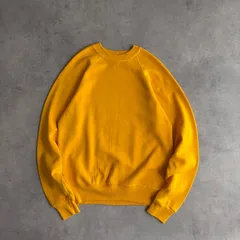 80s〜90s/Lee/リー/無地スウェット/USA製/アメリカ製/ラグランスリーブ/ソリッド/プレーン/ブランク/ノームコア/イエロー/黄色/M/jmaple