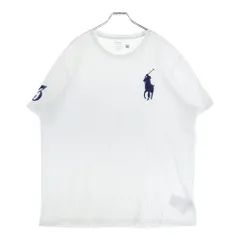 POLO RALPH LAUREN (ポロラルフローレン) ビッグポニー刺繍 クルーネック 半袖Tシャツカットソー ホワイト