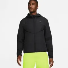 ナイキ サーマ フィット レペル エアロレイヤー ランニング ブラック フーデッド ジャケット