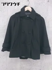 ■ nano universe ナノ ユニバース  長袖 コート サイズM ブラック レディース  【中古】 【1000026122396】