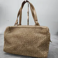 ヴィンテージ　ボッテガ・ヴェネタ　VINTAGE BOTTEGA VENETA ハンドバッグ　イントレチャート　ベージュ　オールド bag バッグ