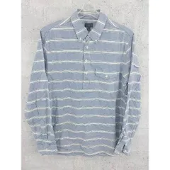 ◇ J.Crew ジェイクルー ボーダー ボタンダウン BD 長袖 シャツ S ネイビー アイボリー #  【1002797148605】