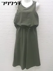 ◇ le coeur blanc ルクールブラン ノースリーブ オールインワン カーキ レディース 【中古】 【1002798510845】のサムネイル