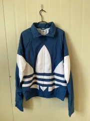 アディダス ネイビ BIG ロゴ ウィンドブレーカー