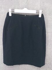 ◇ DKNY ダナキャランニューヨーク ミニ タイト スカート 4 ネイビー * 1002798810976 【中古】 【1002798810976】