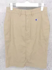 ◇ Champion チャンピオン チノ 膝丈 ナロー スカート M ベージュ *  【1002798854895】のサムネイル