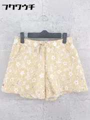 ◇ URBAN RESEARCH アーバンリサーチ ウエストゴム 総柄 ショート パンツ サイズ1 キャメル系 レディース 【中古】 【1002798900424】