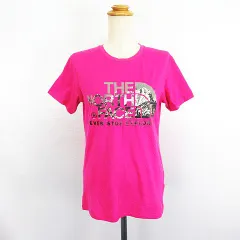 ザノースフェイス THE NORTH FACE NTW31501 Tシャツ カットソー 半袖 クルーネック ロゴ プリント ストレッチ M ピンク ※EKM
